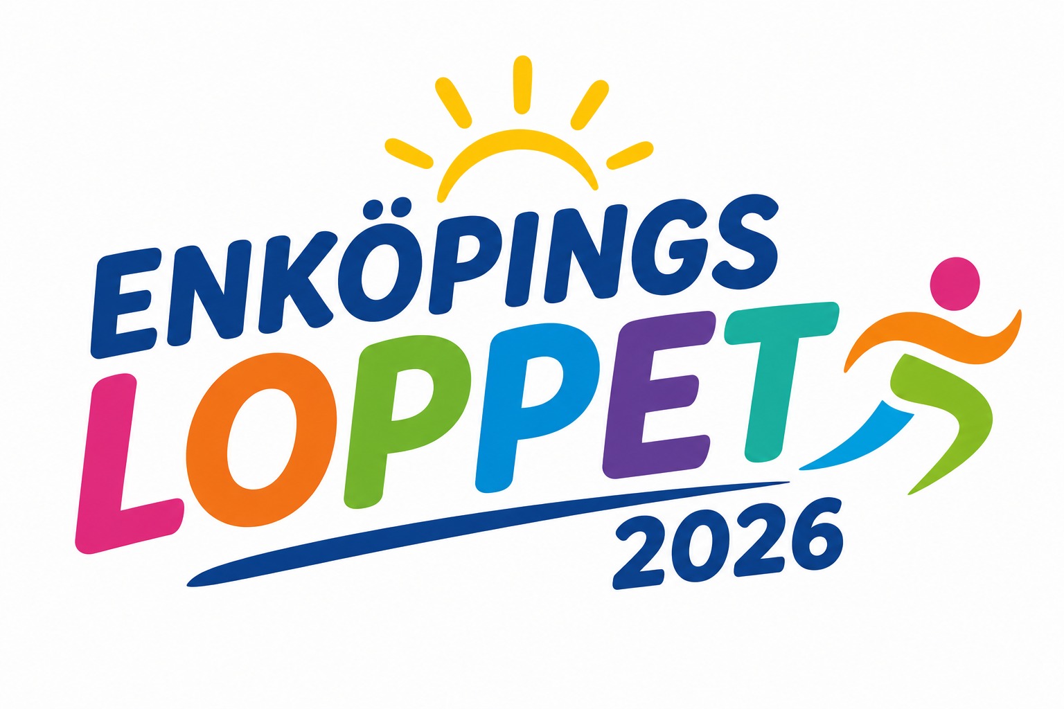 Löpare i fart längs banan